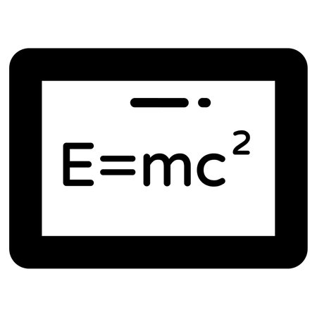 write board vector glyph icon, school and education iconのイラスト素材