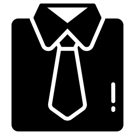 cloth vector glyph icon, school and education iconのイラスト素材