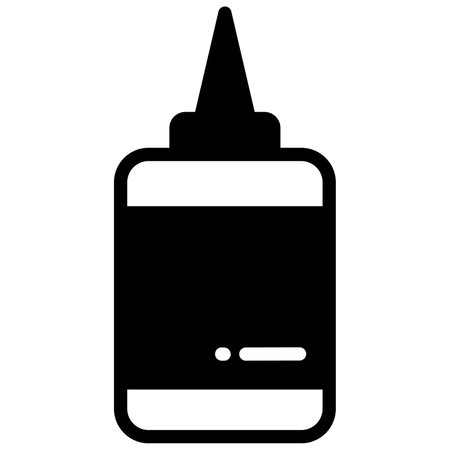 glue vector glyph icon, school and education iconのイラスト素材