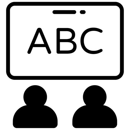 classroom vector glyph icon, school and education iconのイラスト素材