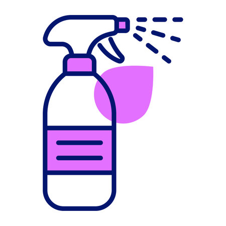 Spray bottle vector design, hygiene and cleaning iconのイラスト素材