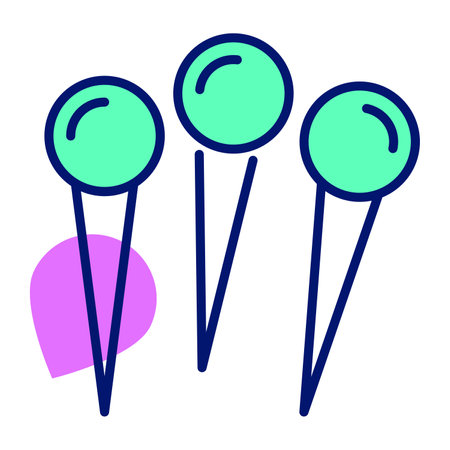 Push pins vector design in modern style, beauty and fashionのイラスト素材