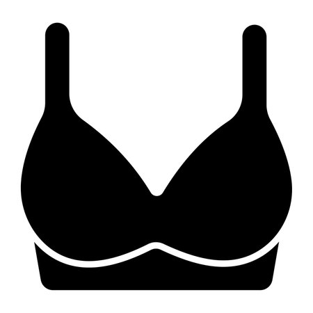 Bra vector icon design, ladies undergarmentsのイラスト素材