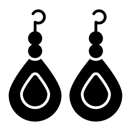 Earring vector design in modern and trendy styleのイラスト素材