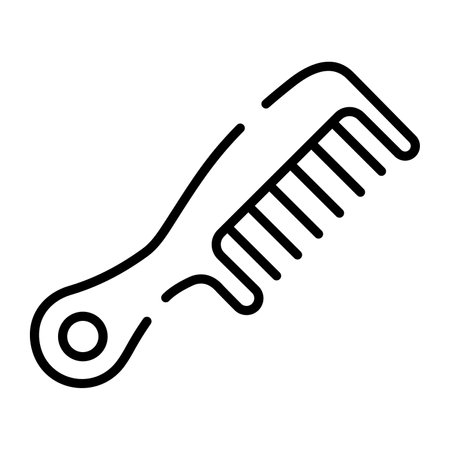 Well design icon of hair comb, editable vectorのイラスト素材