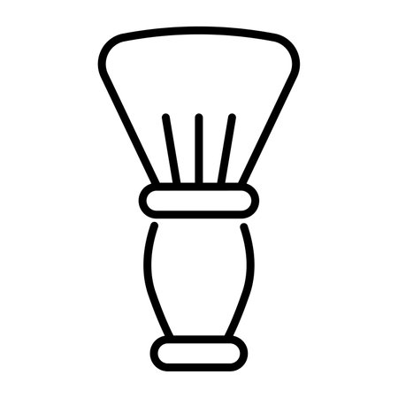 Shaving brush vector design icon in modern and trendy styleのイラスト素材