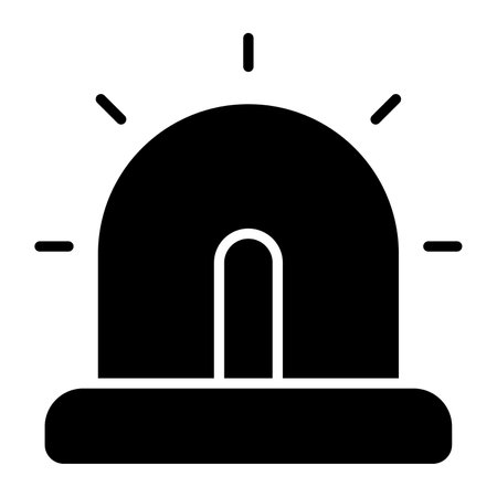 Premium vector design of emergency siren, easy to use iconのイラスト素材