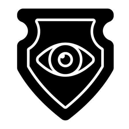 Shield having and eye showing concept of eye protectionのイラスト素材