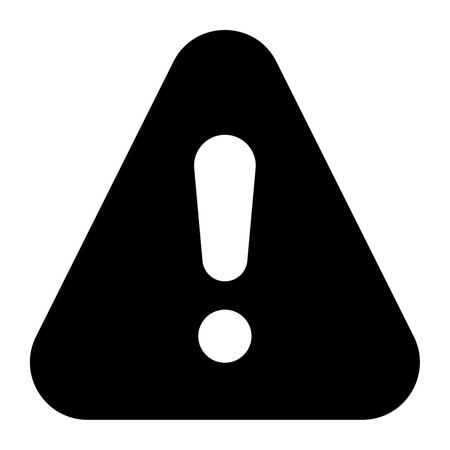 Warning sign vector icon design in glyph style easy to useのイラスト素材