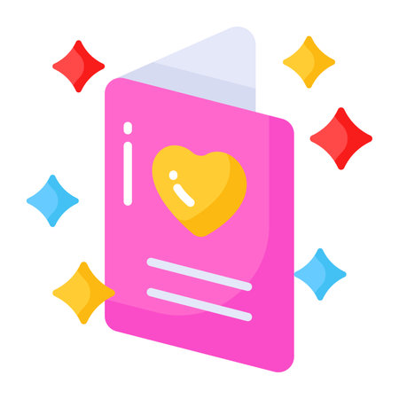 Beautiful vector design of valentine day greeting card, modern styleのイラスト素材