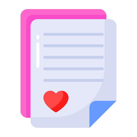 Beautiful vector design of love letter, valentine greetingsのイラスト素材