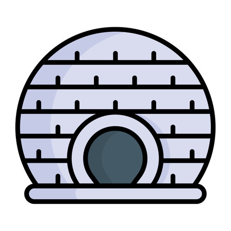 Igloo vector icon design in trendy style