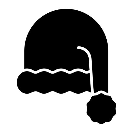 Santa cap vector icon in trendy styleのイラスト素材