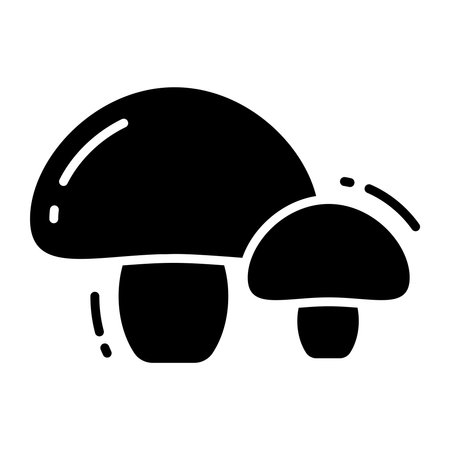 Mushroom vector icon in trendy style, food ingredientのイラスト素材