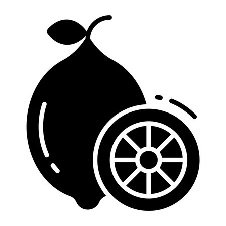 A perfectly vector design of lemon, citrus fruitのイラスト素材