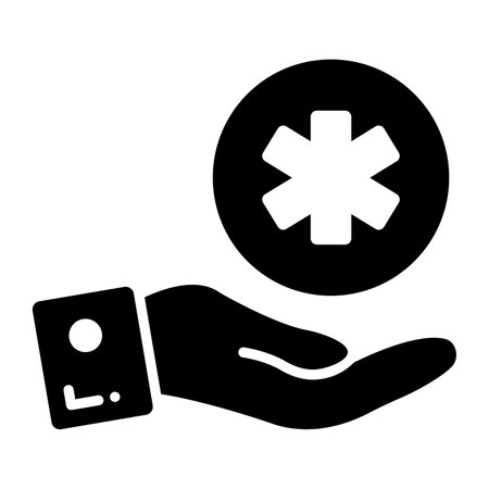 Medical charity for hospital icon trend of donationのイラスト素材