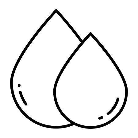 Vector icon of blood drop in simple styleのイラスト素材