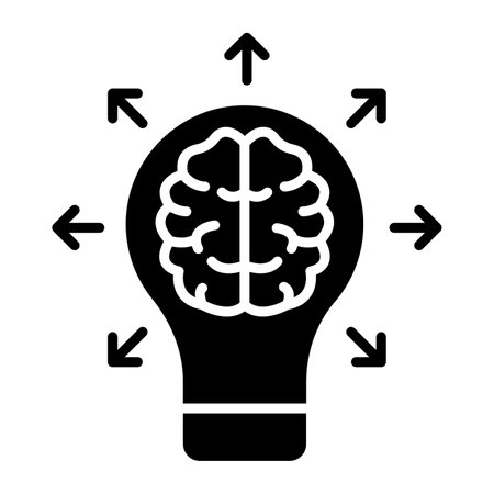 Creativity vector icon isolated on white backgroundのイラスト素材