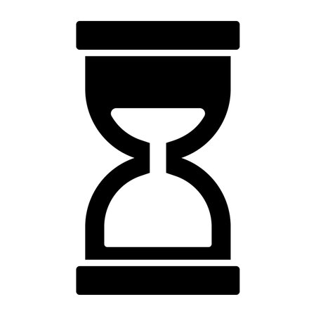 Vector icon of hourglass in trendy style