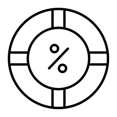 Pie graph vector icon, descriptive dataのイラスト素材