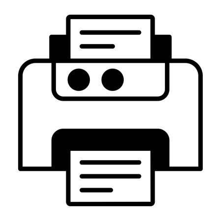 printer vector icon isolated on white backgroundのイラスト素材