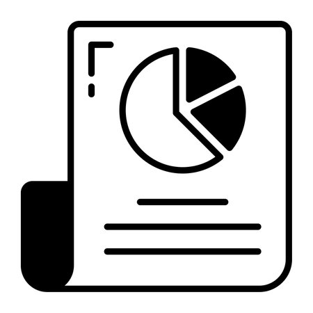 A financial report vector icon in trendy design styleのイラスト素材