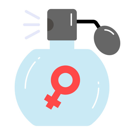Perfume bottle vector design denoting fragranceのイラスト素材