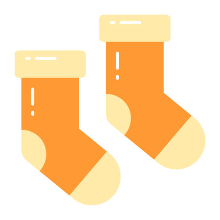 Modern icon design of socks, editable vector designのイラスト素材