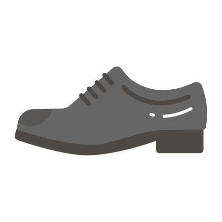 Leather shoes vector design in trendy style, premium iconのイラスト素材