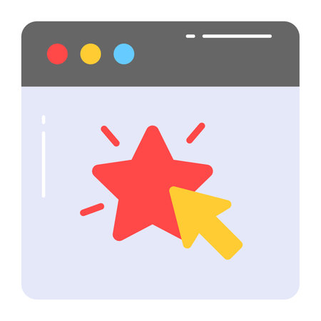 Website rating vector design in modern and trendy styleのイラスト素材