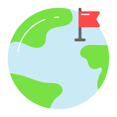 Global location vector design in modern style, easy to use iconのイラスト素材