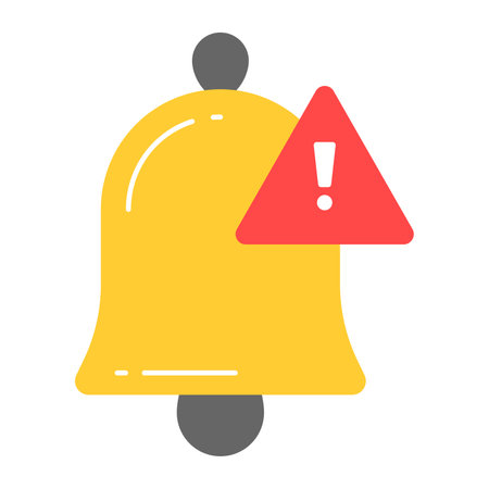 Alert notification vector design in modern and trendy style, easy to use iconのイラスト素材