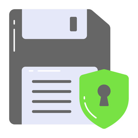Well designed icon of disk protection, premium vector easy to useのイラスト素材