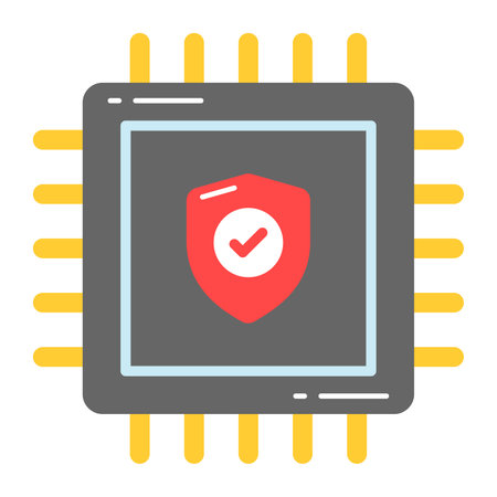 Safety shield on processor showing concept of processor security