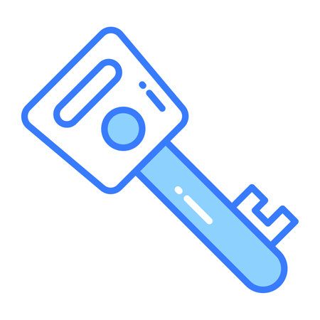 Encrypted key vector design in modern style, easy to use iconのイラスト素材