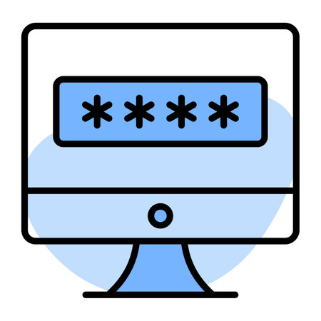 Password security vector design in editable style, easy to use iconのイラスト素材