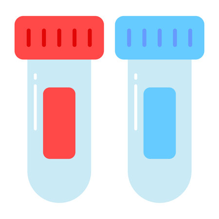 A laboratory equipment for trendy style vector test tube iconのイラスト素材