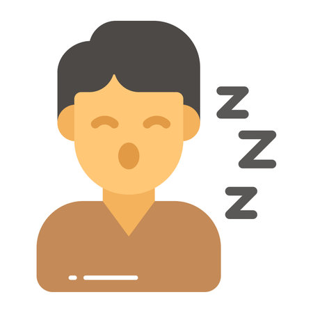 An icon of sleeping men vector designのイラスト素材