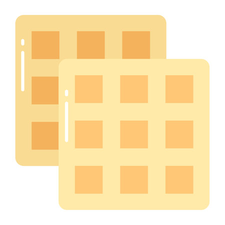 Waffle vector design in modern style, easy to useのイラスト素材