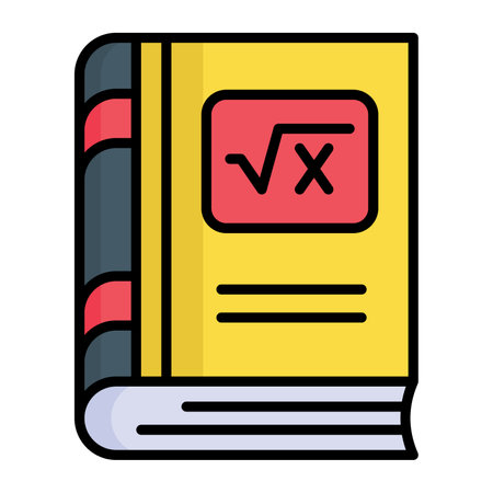 An amazing vector design of math book, premium iconのイラスト素材