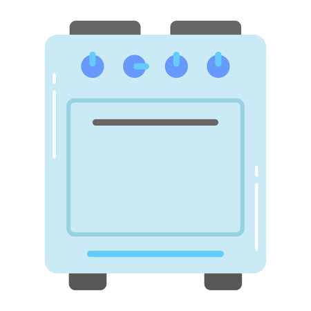 Well designed icon of cooking range, gas stove for cooking foodのイラスト素材