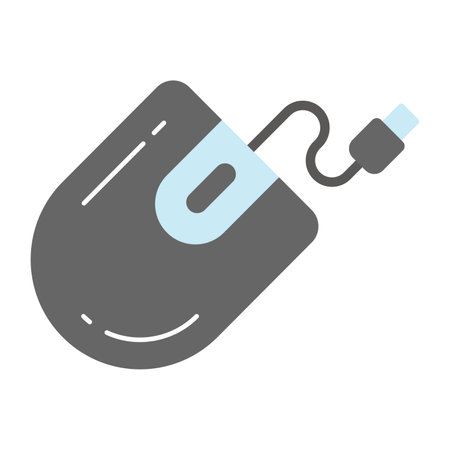 Computer mouse vector design, computer accessory iconのイラスト素材