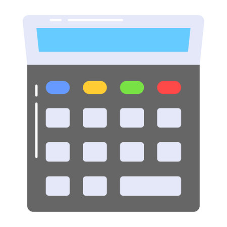 Modern icon of calculator, calculating device vector designのイラスト素材