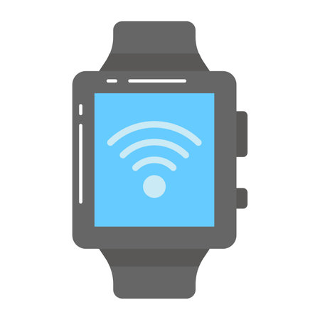 Smart watch vector design, wearable technology iconのイラスト素材