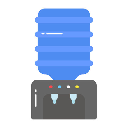 Modern icon design of water dispenser, editable vectorのイラスト素材