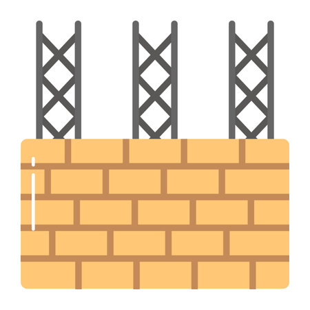 Under construction building vector design in modern style, premium iconのイラスト素材