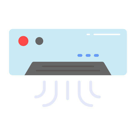 An icon of electric air conditioner in modern and trendy style, editable design vectorのイラスト素材