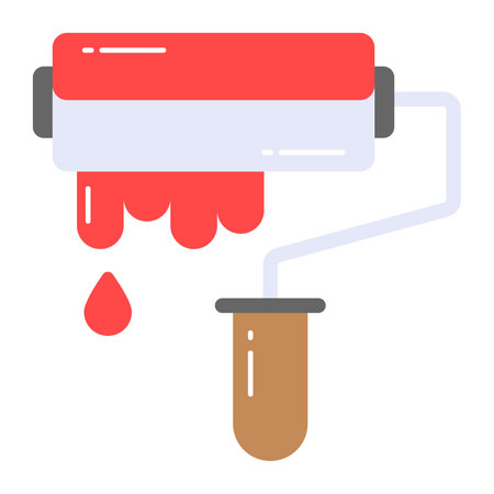 Carefully crafted paint roller icon design, easy to use iconのイラスト素材