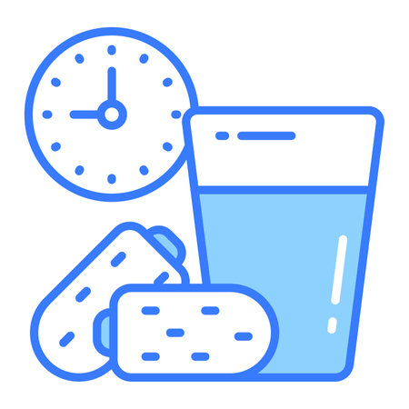 Dates, water glass and clock showing concept of ramadan iftar time vectorのイラスト素材