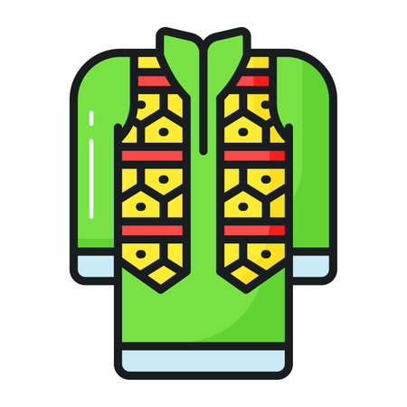 Traditional clothes vector design in modern style, easy to use iconのイラスト素材